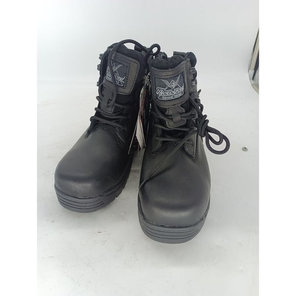 Thorogood Boots Mens Size 5 Black Leather Composite Safety Toe Work 804-6037 s6 main image 2